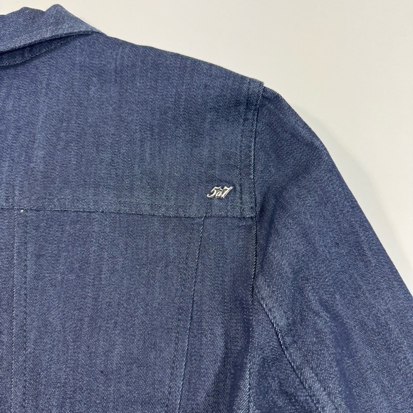 Cinq A Sept Violet Mini Denim Dress Size 4 Long Sleeve - Picture 6 of 9